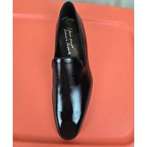 Antonio Maurizi Patent Leather Loafer Dress LEFT Shoe Only‎ Black Size 44